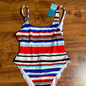 Asos striped one piece